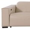 Homeroots 179" Beige Top Grain Leather Reclining Metal USB Sofa 720317 - alternate 2