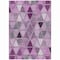 Homeroots 3' X 5' Merlot Purple And Lavender Geometric Washable Indoor Outdoor Area Rug 583040 - alternate 3