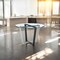 Homeroots 48" Clear And Black Glass And Iron Sled Base Round Top Dining Table 569433 - alternate 4