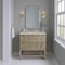James Martin Vanities Emmeline 36" Single Vanity, Pebble Oak, w/ 3 CM Tajnar Eclos Top D100-V36-PBO-3TJR - alternate 4