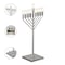 Vintiquewise Chabad Style Silver Finish Hanukkah Menorah for Entryway, Living Room, Office, and Kitchen with QI004693.SL - alternate 2