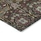 Homeroots 8' X 10' Chocolate Red And Gold Floral Washable Indoor Outdoor Area Rug 604644 - alternate 2