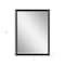 Homeroots 39" Dark Brown Solid Wood Framed Accent Mirror 632828 - alternate 2