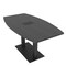 Skutchi Designs Boat Conference Table With Power Unit, 36 in W, 72 in L, Grey HAR-BOT-36x72-DOU.BK-WA7949-EBLK - alternate 1