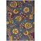 Homeroots 5' X 7' Blue Yellow And Green Indoor Outdoor Area Rug 527611 - alternate 3