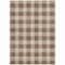 Homeroots 3' X 5' Brown And Beige Plaid Washable Indoor Outdoor Area Rug 595379 - alternate 3