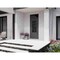 Vdomdoors Aluminum Door Iron 0101 Black Entry Steel Metal Classic Painted 36 x 96 (36 x 80+16)-Left Inswing IRON0101EXD-BLK-W36xH80+16-LH-I - alternate 3