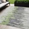 Homeroots 5' X 8' Green And Silver Abstract Washable Indoor Outdoor Area Rug 582387 - alternate 1