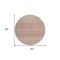 Homeroots 8' Blush Gold And Ivory Round Tribal Washable Indoor Outdoor Area Rug 582610 - alternate 2