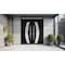 Vdomdoors Metal Double Doors Deux 6500 Black Enamel Frosted Glass Top Transom Entry Modern Painted (W72xH80+1 DEUX6500DEXD-BLK-W72xH80+14-RH-I - alternate 3