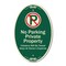 Signmission Private Property Violators Towed Away At Owne, 12 In X 18 In Architectural, Heavy Gauge Aluminum A-OV-G-1218-9913 - alternate 1