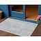 Homeroots 3' X 5' Beige And Blue Medallion Washable Indoor Outdoor Area Rug 615728 - alternate 1