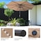Villacera 9-Foot LED Outdoor Patio Umbrella, Beige 83-OUT5420 - alternate 2