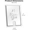 Acrimet Wall Mount Sign Holder Letter Size A5 Clear Crystal Plastic Self Adhesive, 2PK 875.5 - alternate 2