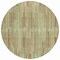 Homeroots 8' Khaki And Olive Green Round Striped Washable Indoor Outdoor Area Rug 631541 - alternate 2