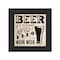 Homeroots Beer Work Week Black Framed Print Wall Art 407348 - alternate 1