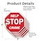 Signmission Help Stop Crime, 6 inch X 6 inch, Vinyl Decal, 5PK OC-D-5PACK-6-72 - alternate 2