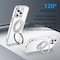 Alpha Digital iPhone 15 PROMAX Case w/ Magnet Ring Stand- Full Protection, Soft Flex -360 shockproof IP15PM-CLEAR - alternate 3