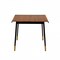 Homeroots 63" Brown Wood Dining Table with Black Steel Legs 400753 - alternate 2