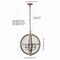 Jonathan Y Gaines 16" 4-Light Adjustable Iron Rustic Industrial LED Pendant, Brown/Silver JYL7518A - alternate 5