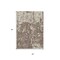 Homeroots 5' X 8' Brown And Ivory Abstract Washable Indoor Outdoor Area Rug 612720 - alternate 2