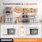 Homedant 5-Tier Boltless Heavy Duty Metal Shelving Unit, 35.9"W x 16.2"D x 71.3"H, White 805901 - alternate 4