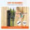 Vevor Natural Rolled Bamboo Fence Bamboo Panel 6 ft H x 8 ft L x 0.75 in D. JA-A127C - alternate 2