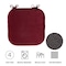 Lavish Home Plush Chair Cushions 4-Pack Memory Foam Pads for Dining Room, Kitchen, Outdoor Patio Seats SH-BUND195 - alternate 2