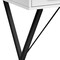 Homeroots 42" White and Black Computer Desk With Two Drawers 489881 - alternate 2