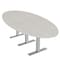 Skutchi Designs 8ft Oval Conference Table With Power | Harmony Series | 6 Person Meeting Room Table HAR-OVL-48X96-T-K458-NA - alternate 1