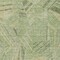 Homeroots 10' X 14' Green And Olive Green Geometric Washable Indoor Outdoor Area Rug 594784 - alternate 2