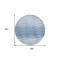 Homeroots 8' Navy Blue And Sky Blue Round Abstract Washable Indoor Outdoor Area Rug 587400 - alternate 2