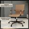 Leisuremod Harris Faux Leather Office Chair - Mid-Back Ergonomic Swivel Desk Chair, Iron Base HOBL19LBRL - alternate 2
