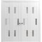 Vdomdoors Sliding Closet Double Bi-fold Doors White Solid Core Modern Interior SETE6933DBF-WS-96 x 84 (4* 24x84) - alternate 1