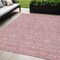 Homeroots 5' X 8' Blush Pink And Ivory Floral Washable Indoor Outdoor Area Rug 582333 - alternate 1