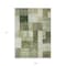 Homeroots 9' X 12' Sage And Fern Green Geometric Washable Indoor Outdoor Area Rug 605871 - alternate 2