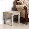 Homeroots 24" White Distressed Solid Wood Square End Table 521950 - alternate 2