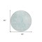 Homeroots 8' Aqua And Ivory Round Geometric Washable Indoor Outdoor Area Rug 577543 - alternate 2