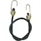Keeper Bungee Cord, 13/32 in Dia, 24 in L, Rubber, Black, Hook End 6180 - alternate 2