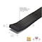 Zoro Select Foam Tape, 10 ft., Black, Sponge, Sold As: Roll 5MFG7 - alternate 3