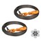 Mytee Products 2PK Wire Rope Steel Core Winch Cable IWRC 9/16inx75ft Self Locking Swivel Hook, 2PK WW916-75x2 - alternate 1