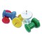 Officemate Giant Push Pins, Assorted Colors, Plastic, 1.5" Pin, 12PK 92902 - alternate 2