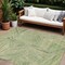 Homeroots 10' X 14' Green And Olive Green Geometric Washable Indoor Outdoor Area Rug 594784 - alternate 1
