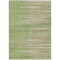 Homeroots 9' X 12' Green Beige And Ivory Striped Washable Indoor Outdoor Area Rug 597239 - alternate 2
