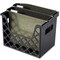 Officemate File Holder, Black, Plastic, 13 1/4 in W, 12 in L, 10 3/4 in H, 8.6" D, 1 Number of Compartments 26162 - alternate 1