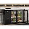 Koolmore 47 In. Commercial Back Bar Cooler in Black With Side Condenser and LED Lighting, 11 Cu. Ft Capacity KM-BC-2GD-SCBK - alternate 3