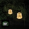 Home Zone Security 10-Lumen Solar Crackle-Glass LED Lantern Path Lights with Shepherd Hook, 2PK ELJ8205V - alternate 2