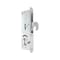 Ecs Hardware Narrow-Stile, 1-1/8in BACKSET, Hook Bolt Lock Zinc Plated 5ply Laminated Steel Bolt, w/2 Al Faceplates ECSH-ZINC-1-8AL-13 - alternate 1