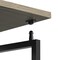 Homeroots 40" Gray Wood and Stainless Steel Computer Desk 723733 - alternate 2
