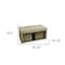 Homeroots Beige Storage Bench and Ottoman Set 469396 - alternate 2